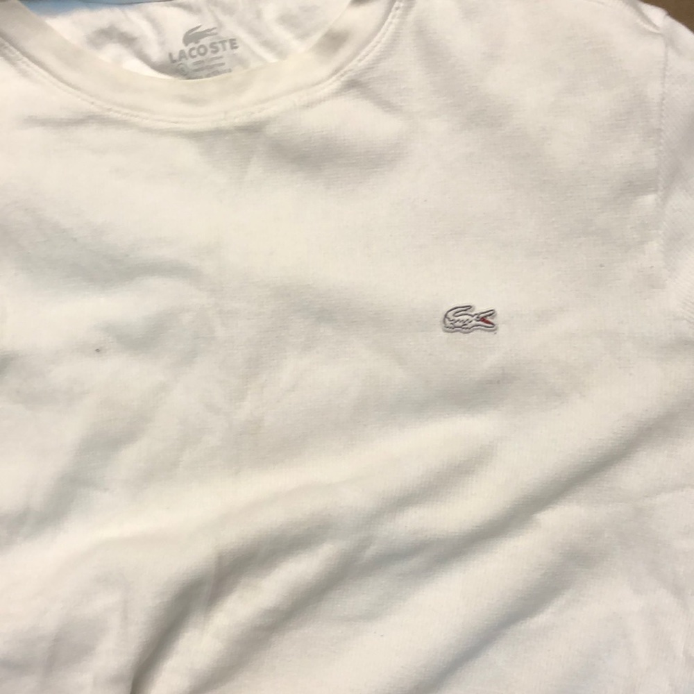 Lacoste White Long-sleeve Size - M